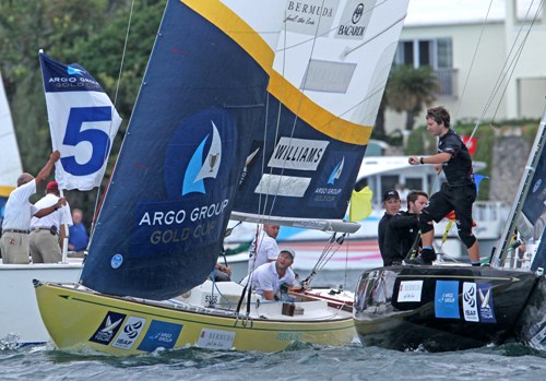 Williams and Minoprio in action at the 2010 Argo Group Gold Cup.©Charles Anderson Bermuda / RBYC